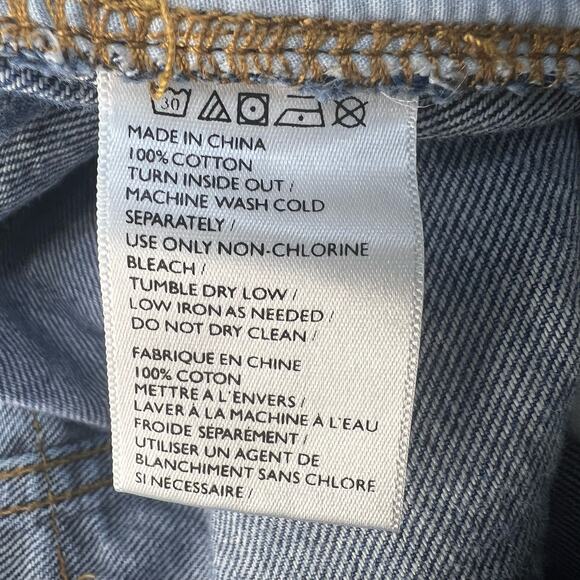 BDG Urban Outfitters Jeans Women's 27 (4) Blue Cargo Jogger Retro 90's Normcore - Picture 12 of 12